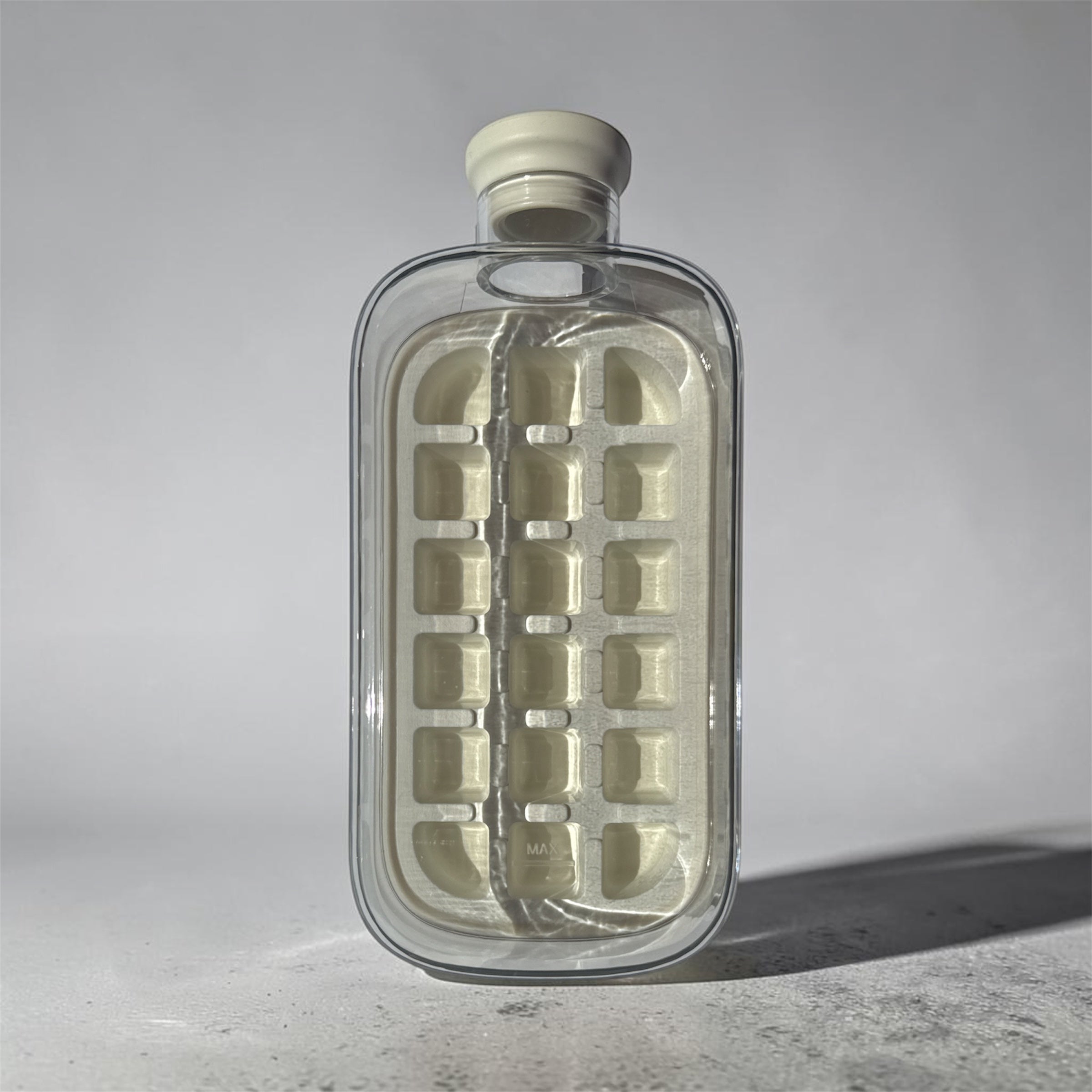 Gourde blanche à glaçons (grande taille)