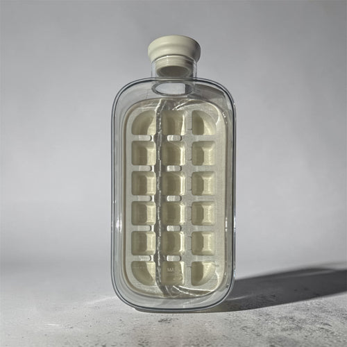 Gourde blanche à glaçons (grande taille)